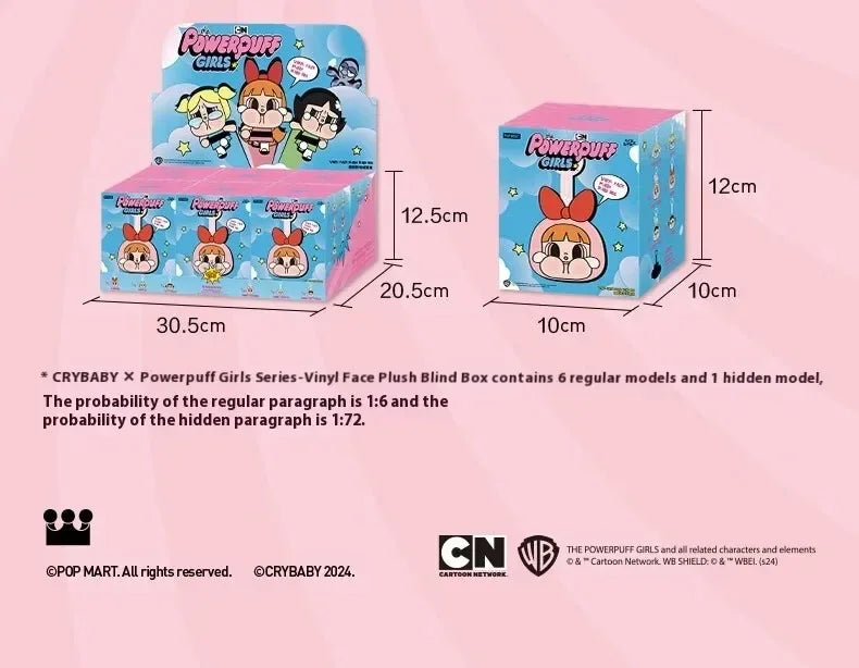 CRYBABY × Powerpuff Girls Series-Vinyl
Face Plush Blind Box