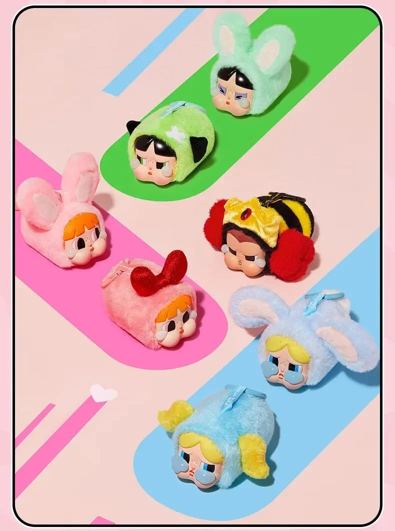 CRYBABY × Powerpuff Girls Series-Vinyl
Face Plush Blind Box