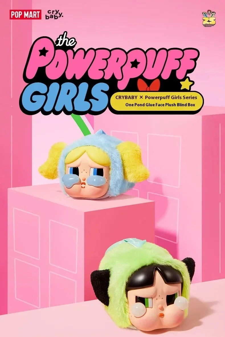 CRYBABY × Powerpuff Girls Series-Vinyl
Face Plush Blind Box