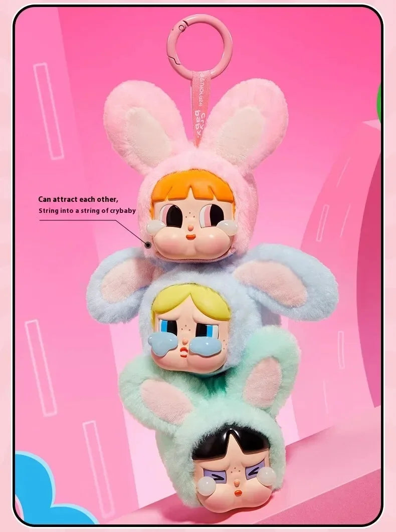 CRYBABY × Powerpuff Girls Series-Vinyl
Face Plush Blind Box