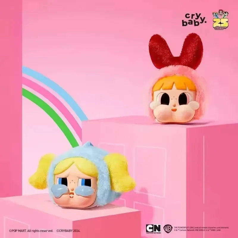 CRYBABY × Powerpuff Girls Series-Vinyl
Face Plush Blind Box
